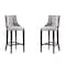 Manhattan Comfort Fifth Avenue Faux Leather Barstool in Light Grey - Set of 2 2-BS007-LG - alternate 1